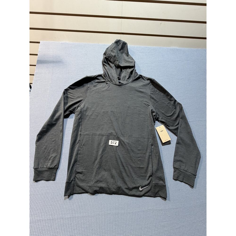 NIKE DRI FIT Men Black Hoodie  Sz‎ M Brand New